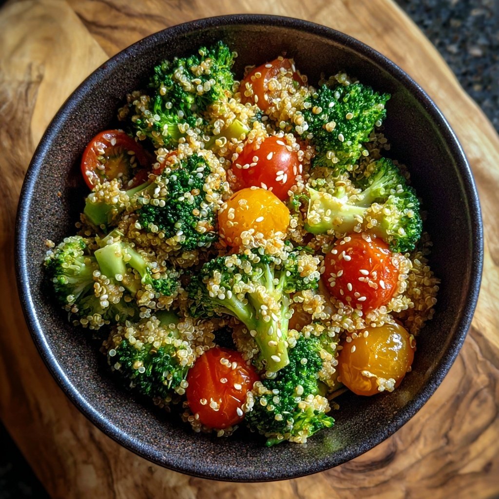 Kalorienarme Quinoa Bowl Mit Brokkoli