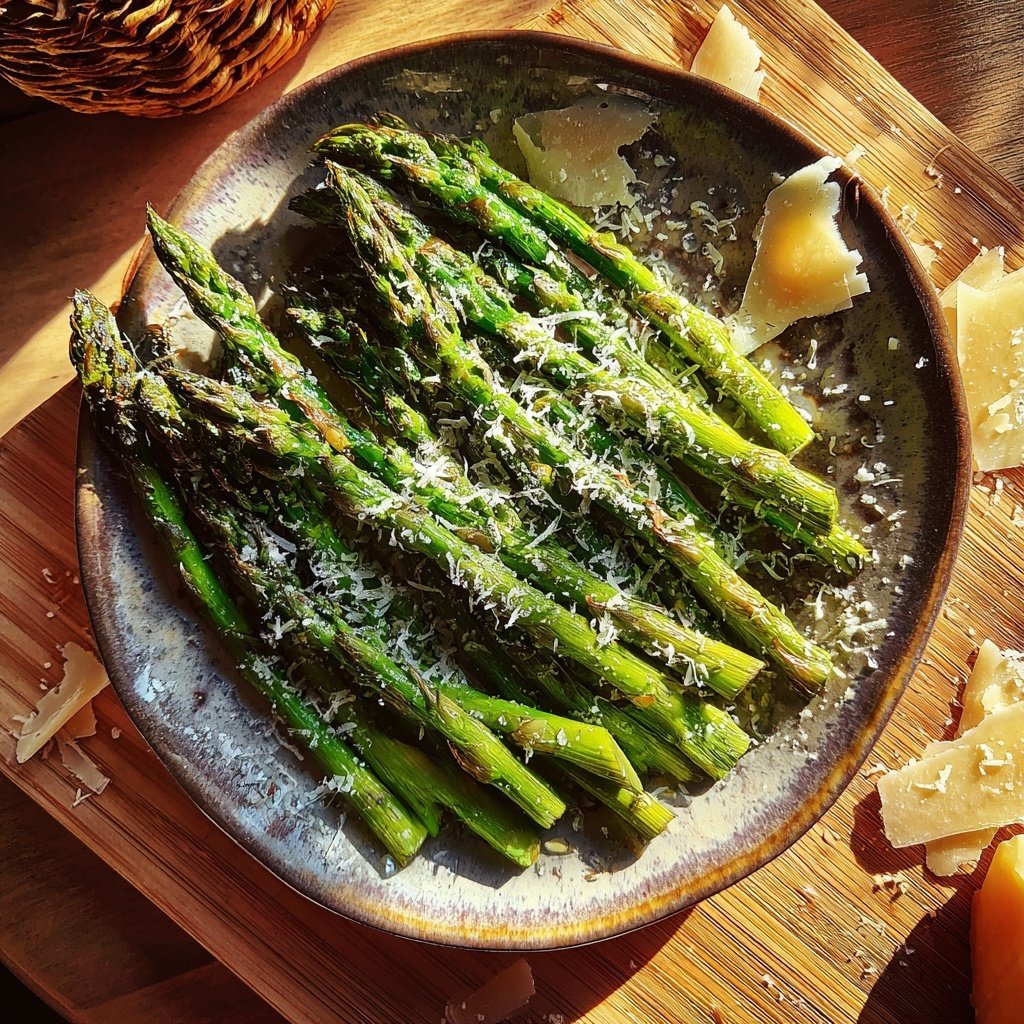 Grüner Spargel Mit Parmesan