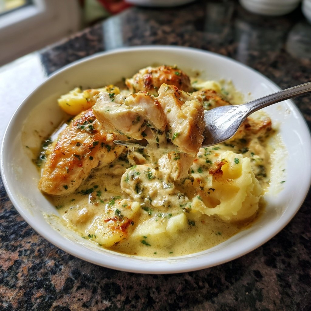 Hausmannskost Cremiges Hähnchen mit Kartoffelpüree