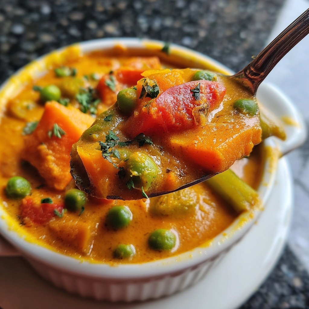 Vegetarisches Curry mit Kokosmilch