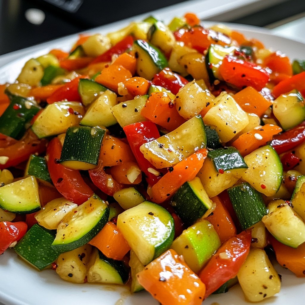 Gemüsepfanne mit Ingwer