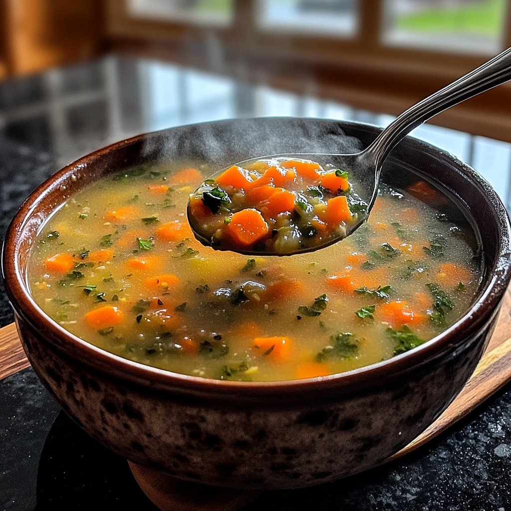 Linsensuppe mit Karotten