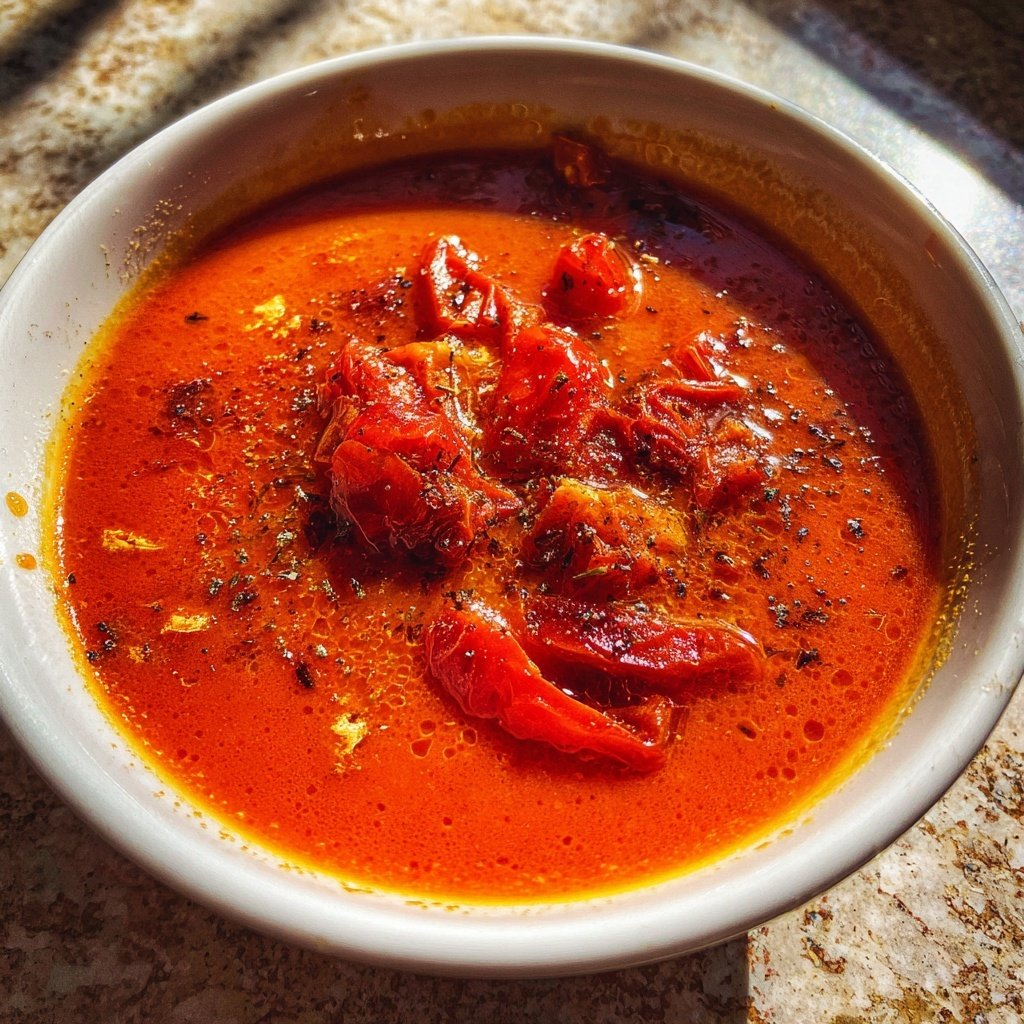 Tomatensuppe mit Ofentomaten