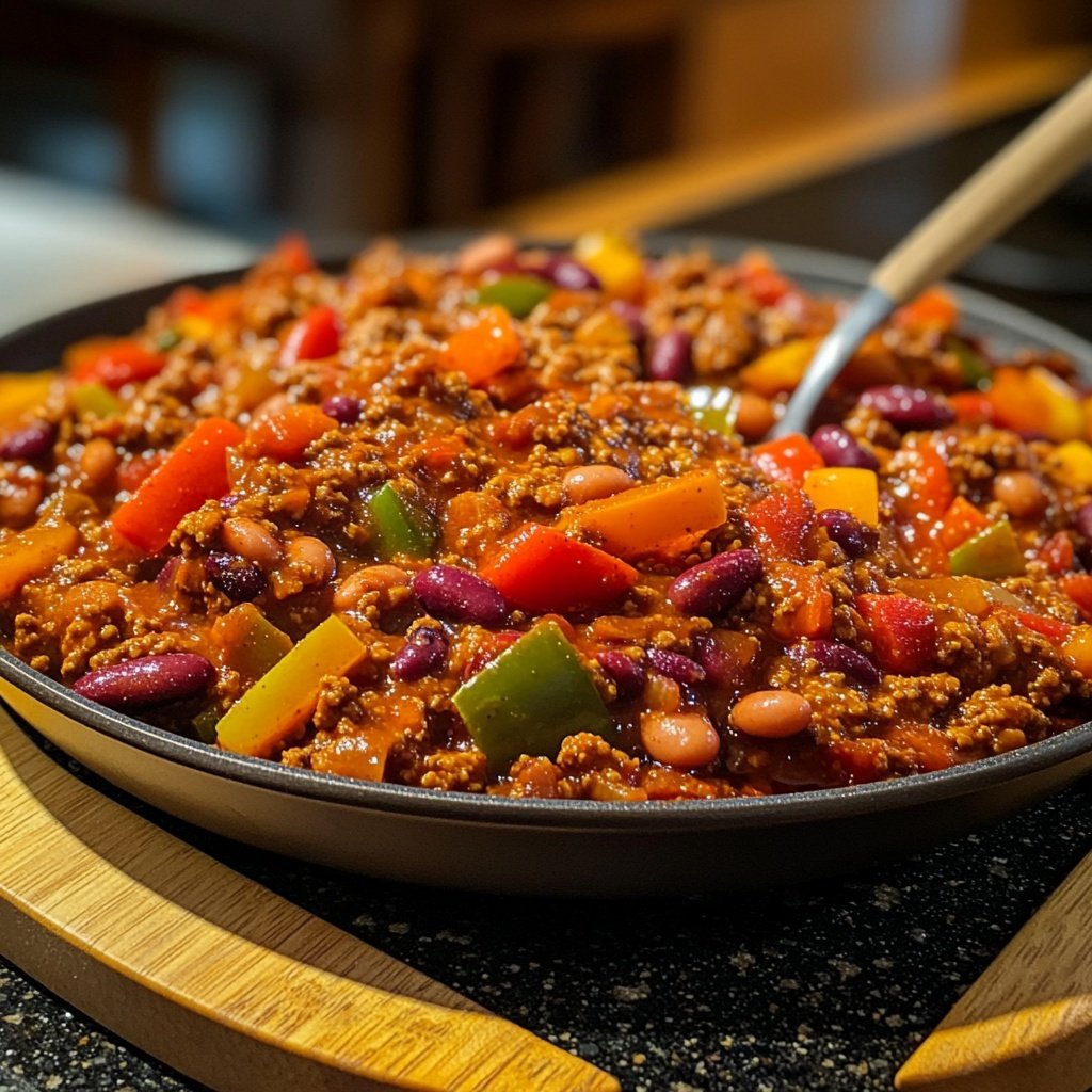 Chili sin Carne mit Paprika