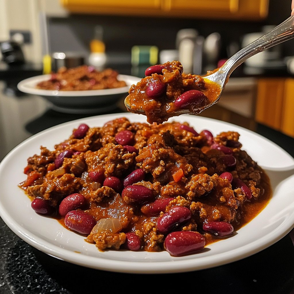 Hackfleisch Pfanne mit Kidneybohnen
