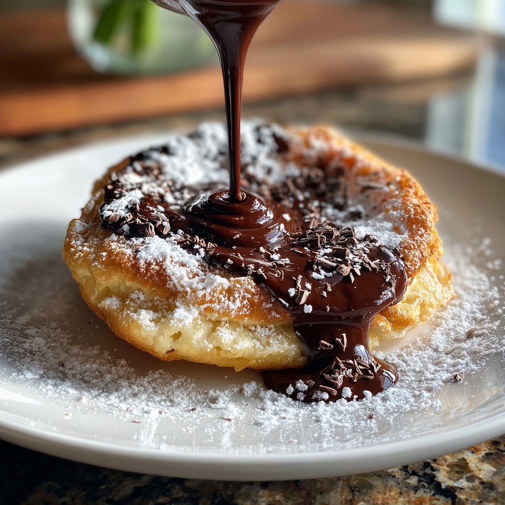 Pfannkuchen mit Schokolade