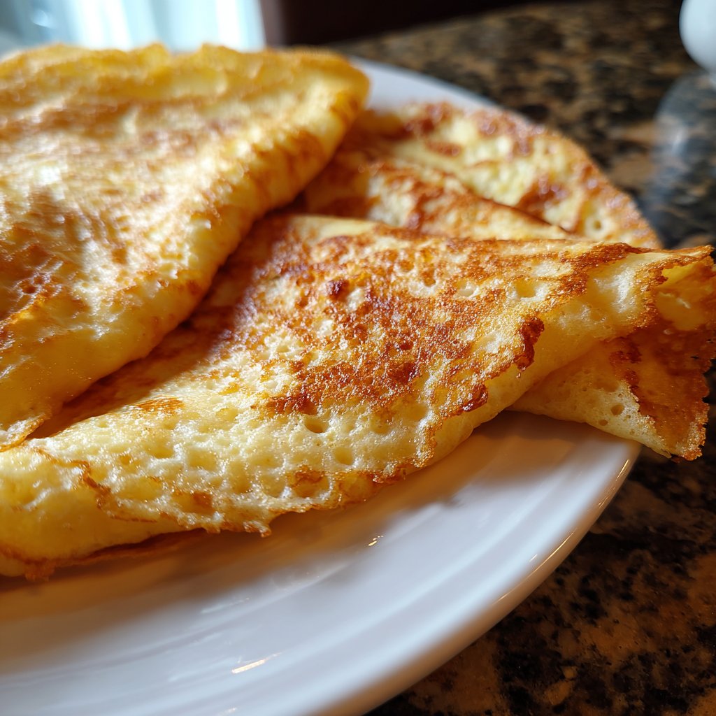 Pfannkuchen mit Apfelkompott